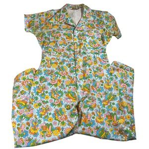 Big Bud Press Butterfly Bash Short Sleeve Utility Jumpsuit Size 1XL